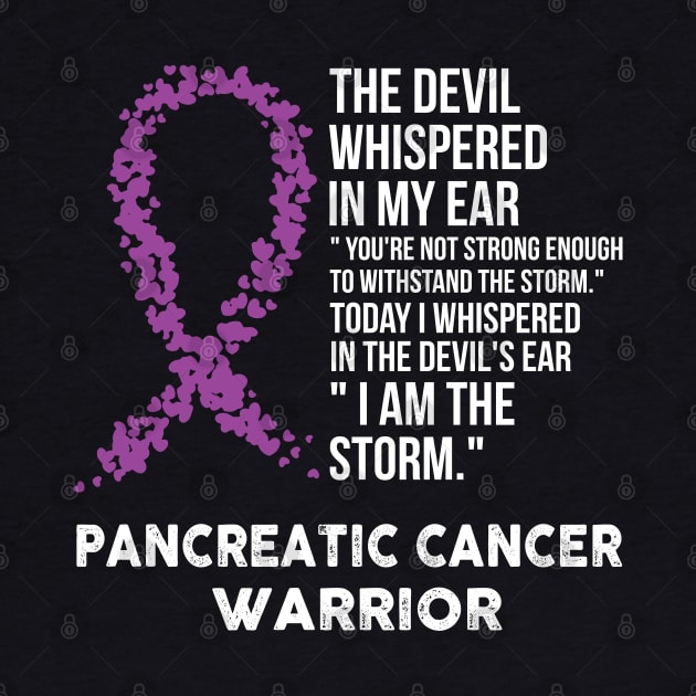 The Devil- Pancreatic Cancer Awareness Support Ribbon by HomerNewbergereq